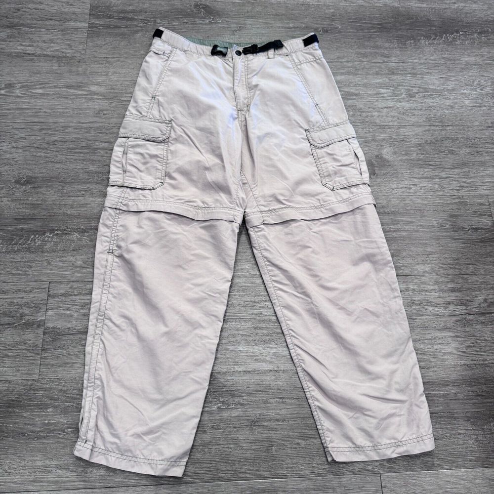 REI Pants Mens Small Beige‎ Sahara Convertible Pant Hiking Outdoors Camping Gorp